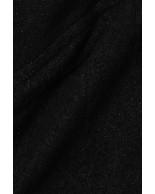 Patou Black Terry Flared Pants