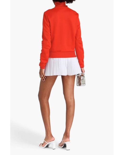 Courreges Red Trainingsjacke aus piqué