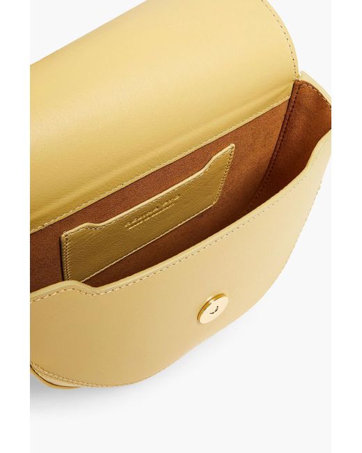 Rejina Pyo Yellow Textured-leather Shoulder Bag