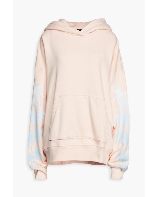 Amiri Oversizedhoodie aus baumwollfrottee mit print und stickereien in