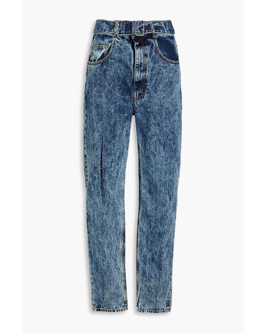 Maison Margiela Blue High-rise Tapered Jeans