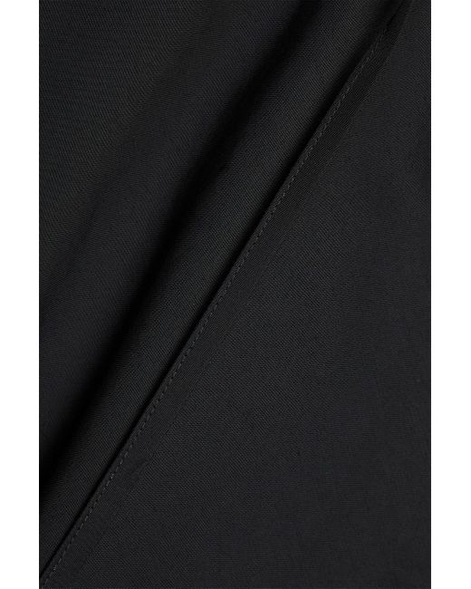 Studio Nicholson Black Cotton-blend Hooded Raincoat for men
