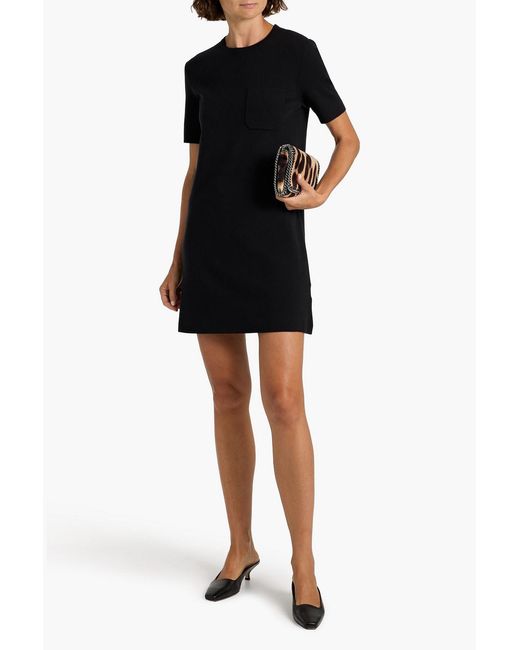 Tibi Black Cashmere-blend Mini Dress