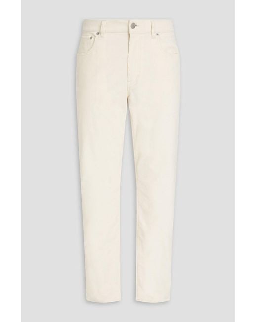 Dunhill White Cotton-Blend Corduroy Pants for men