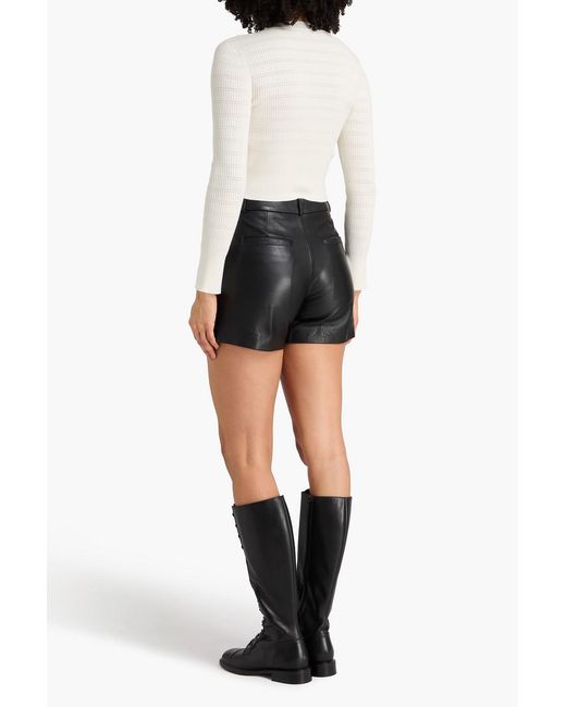 Claudie Pierlot Natural Ribbed-Knit Cardigan