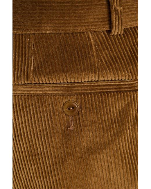 Officine Generale Karottenhose "shoche" aus baumwollcord in Brown für Herren