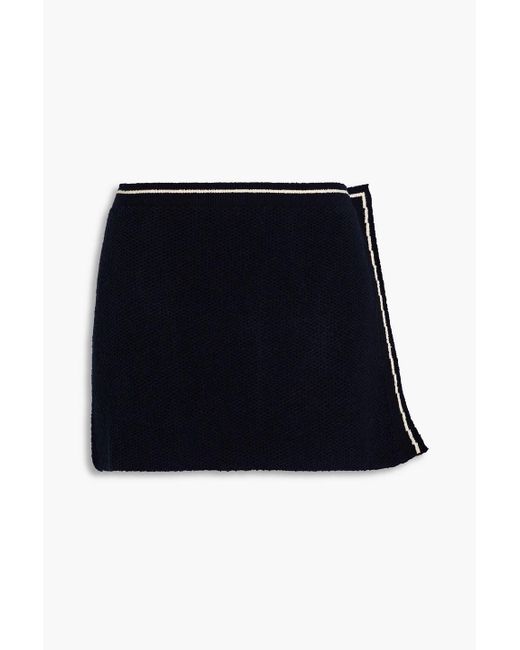 Jacquemus Blue Sorbetto Bouclé-knit Mini Skirt