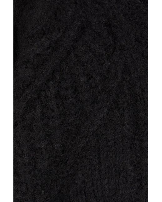 IRO Black Pullover mit zopfstrickmuster