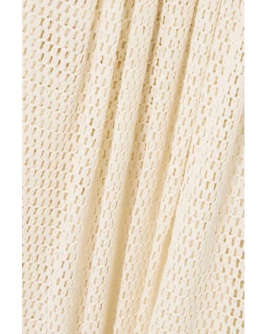 DIOTIMA Natural Pocomania Open-knit Cotton Maxi Dress