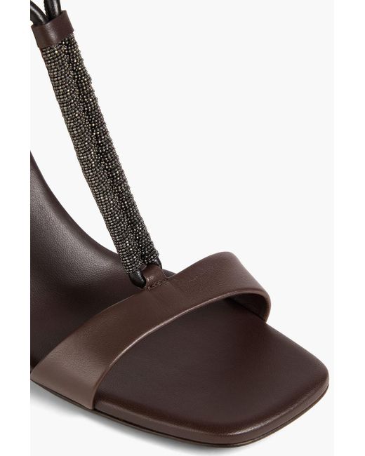 Brunello Cucinelli Brown Sandals Leather