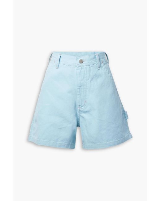 Denimist Blue Carpenter shorts aus baumwoll-piqué