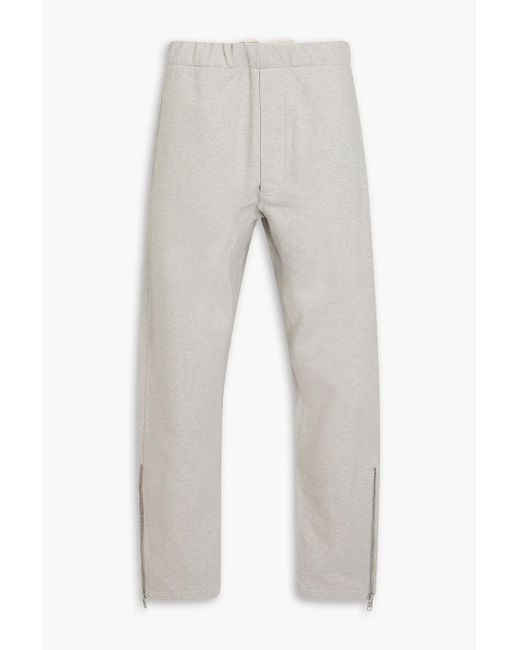 Maison Margiela Gray French Cotton-terry Track Pants for men