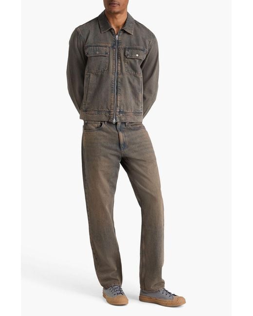 Rag & Bone Gray Faded Denim Jacket for men