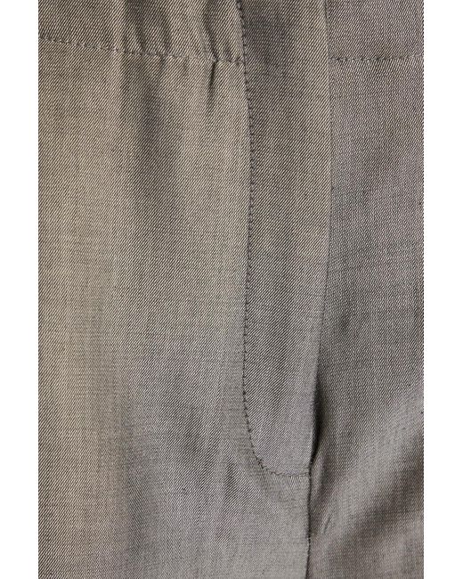 Sandro Gray Jaures Wool-blend Shorts