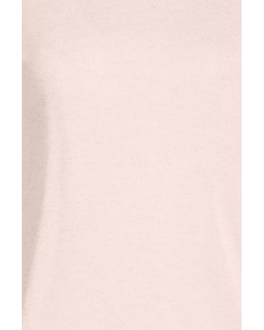 Autumn Cashmere Pink Metallic Knitted Sweater