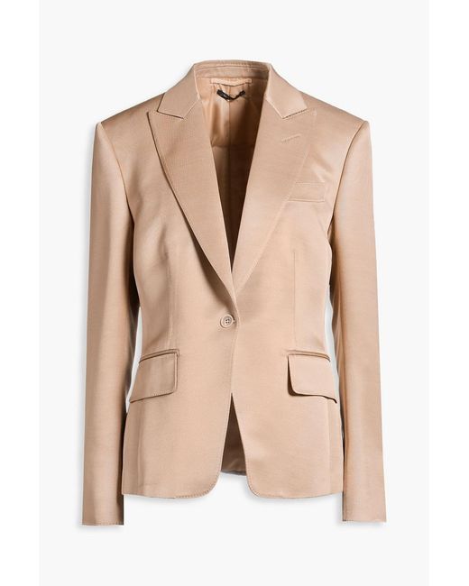 Tom Ford Natural Wool And Silk-Blend Blazer