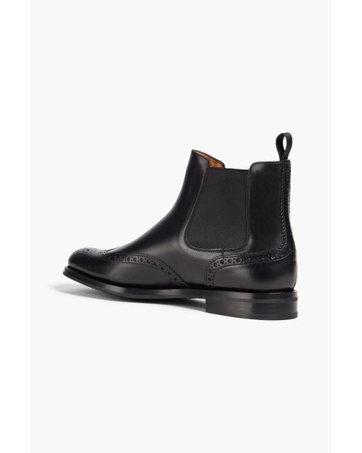 Church's Black Ketsby Laser-cut Leather Chelsea Boots