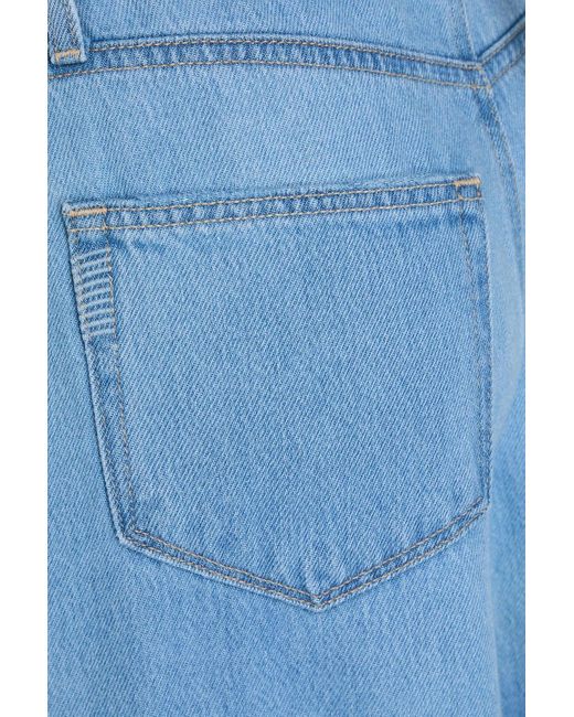 PAIGE Blue Harper hoch sitzende jeans mit weitem bein