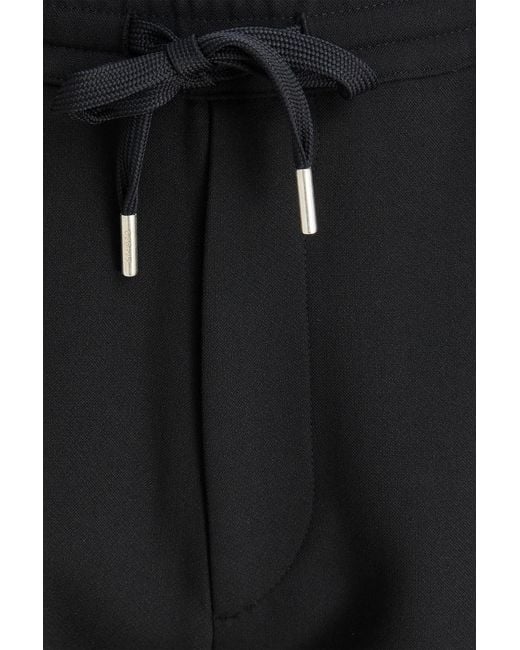 Sandro Black Stretch-Jersey Drawstring Shorts for men