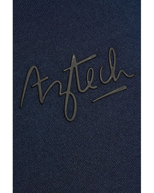Aztech Mountain Blue Shell-paneled Fleece Half-zip Base Layer for men