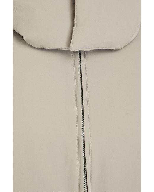 Sandro Gray Twill Hooded Jacket for men