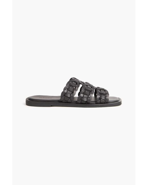 Farm Rio Black Woven Sandals