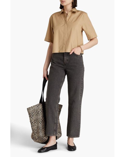 Vince Natural Cotton-poplin Shirt