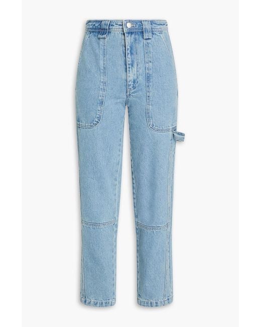 Alex Mill Blue Phoebe High-rise Tapered Jeans