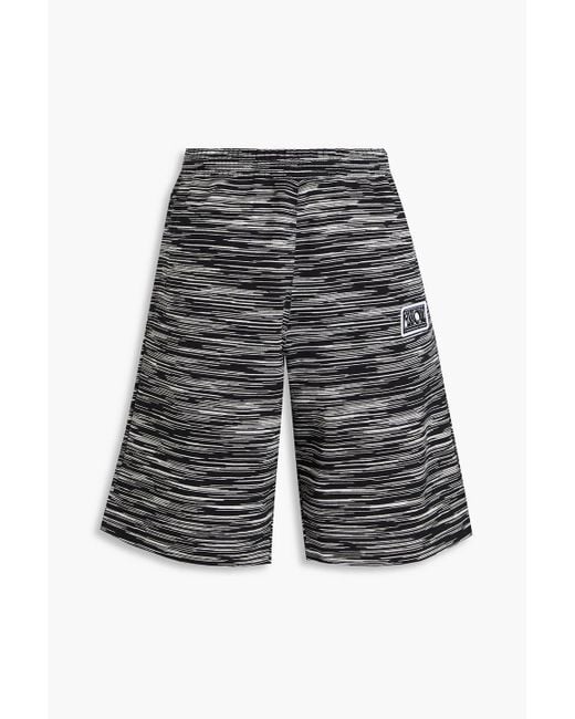 Missoni Gray Space-dyed French Cotton-terry Shorts for men