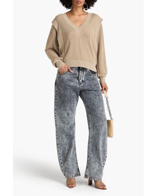 IRO Natural Waffle-knit Cotton Sweater