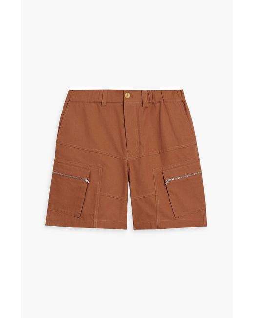 Jacquemus Brown Brasol Cotton-Canvas Shorts for men