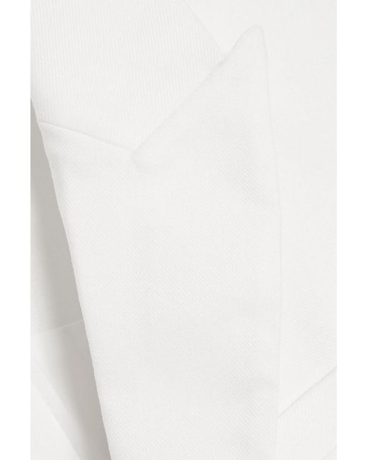 Veronica Beard Fairfax Linen-Blend Twill Mini Dress in White | Lyst Veronica Beard Fairfax Linen-Blend Twill Mini Dress in White | Lyst