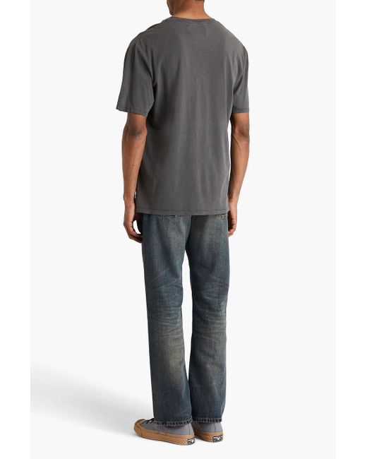 FRAME Gray Cotton-Jersey T-Shirt for men