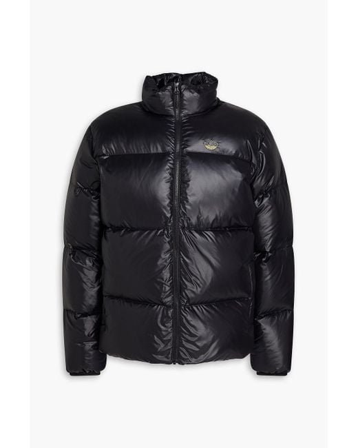 adidas Originals Quilted Shell Down Coat in Black for Men Lyst UK