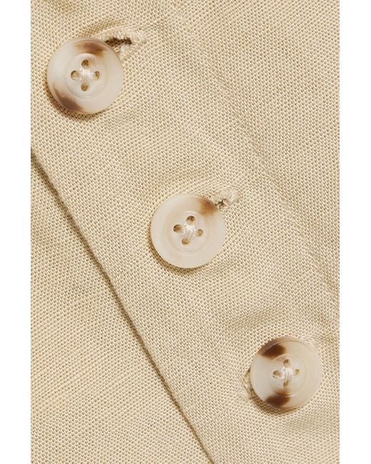 Onia Natural Linen And Lyocell-blend Shorts