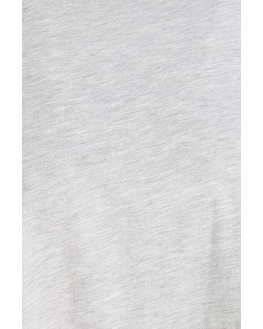 ÉTERNE White Cropped Cotton And Modal-Blend Jersey Top