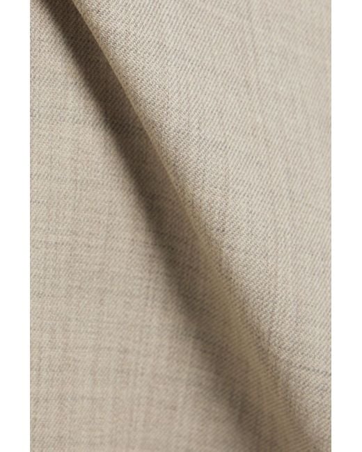 A.Emery White Myrna Wool-twill Wide-leg Pants