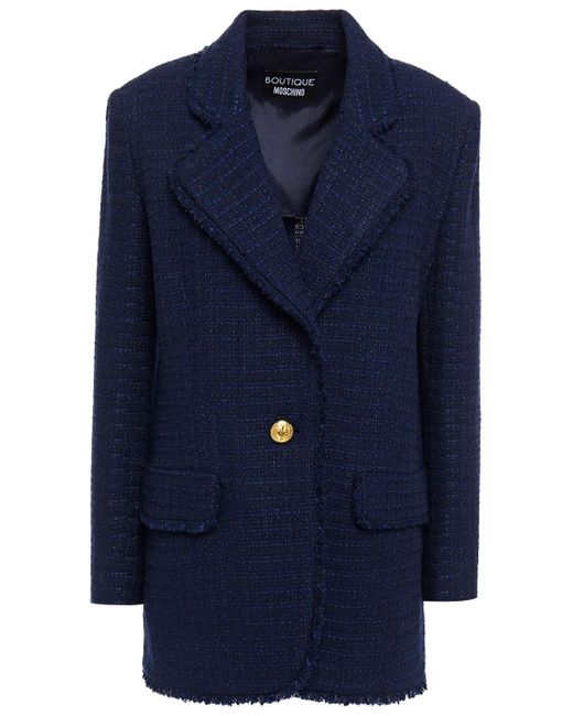 navy tweed blazer