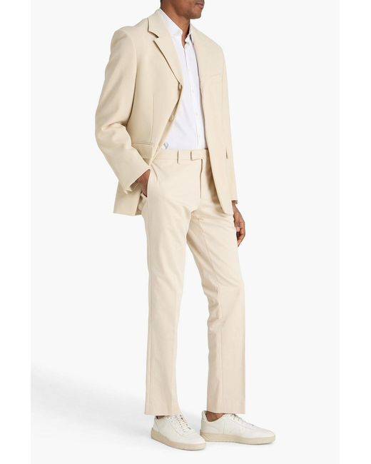 Sandro Natural Cotton-Blend Twill Pants for men