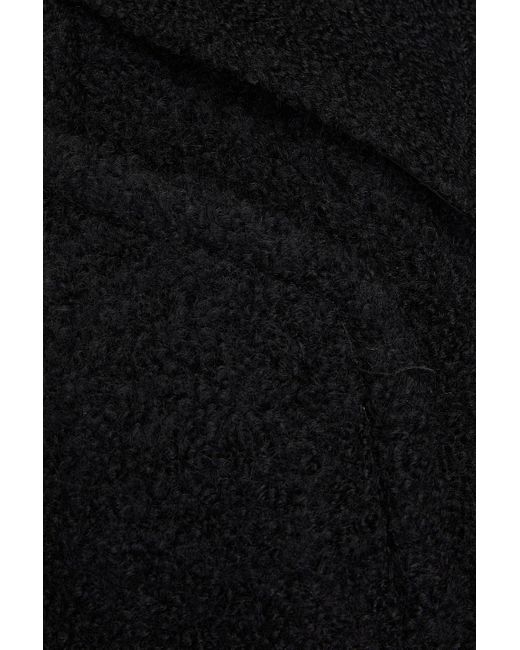 Ganni Black Wool-blend Bouclé Jacket
