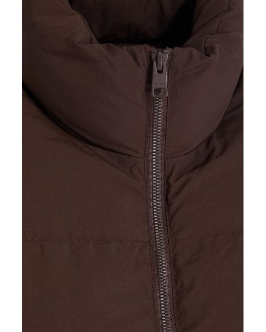 Sandro Brown Quilted Shell Vest for men
