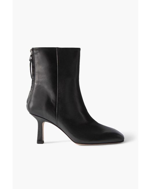 Aeyde Black Lola Leather Ankle Boots