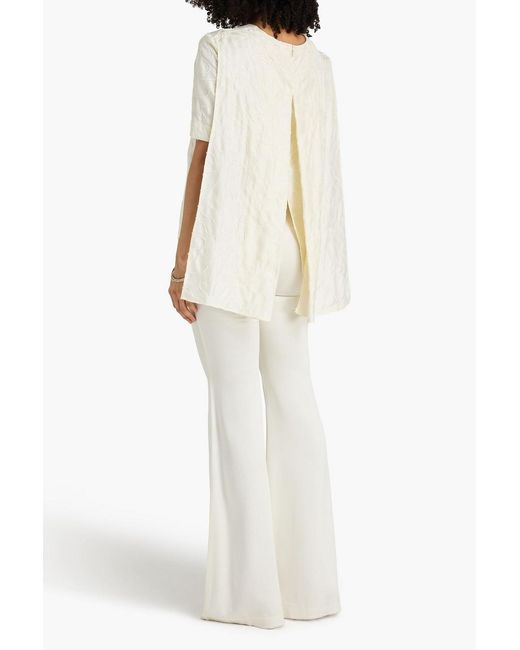 Loulou de Saison Natural Eka Silk-twill Top