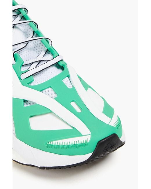 Adidas By Stella McCartney Blue Solarglide Neoprene, Mesh And Rubber And Sneakers