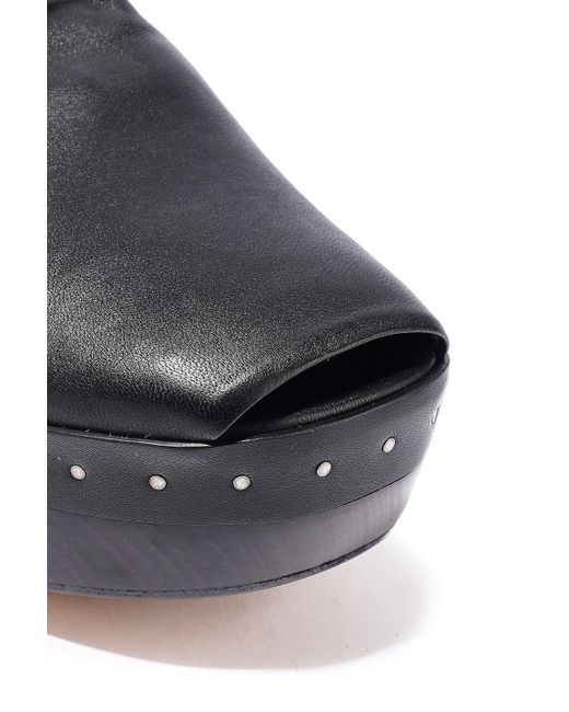 Rick Owens Black Stretch-leather Platform Sock Boots