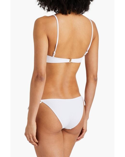 Melissa Odabash White Greece Triangle Bikini Top