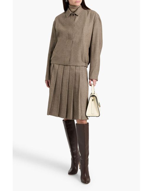 LE17SEPTEMBRE Brown Wool-Twill Jacket