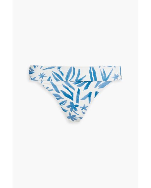 Onia Blue Karina halbhohes bikini-höschen mit print