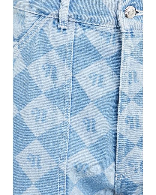 Nanushka Jasper jeans aus denim mit logoprint in Blue für Herren