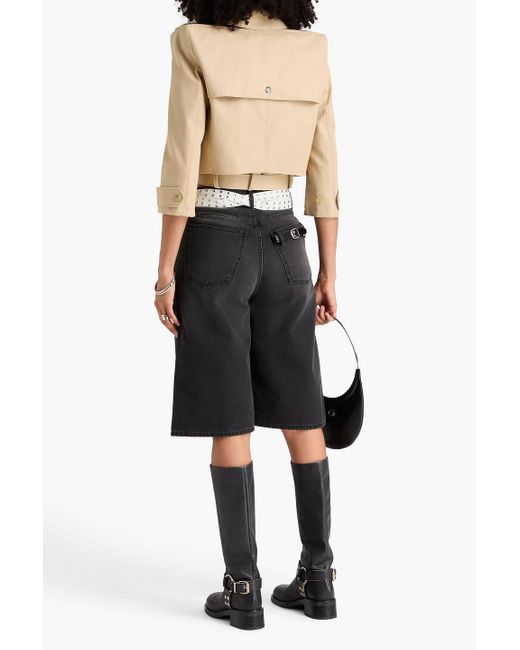 Coperni Black Denim Shorts